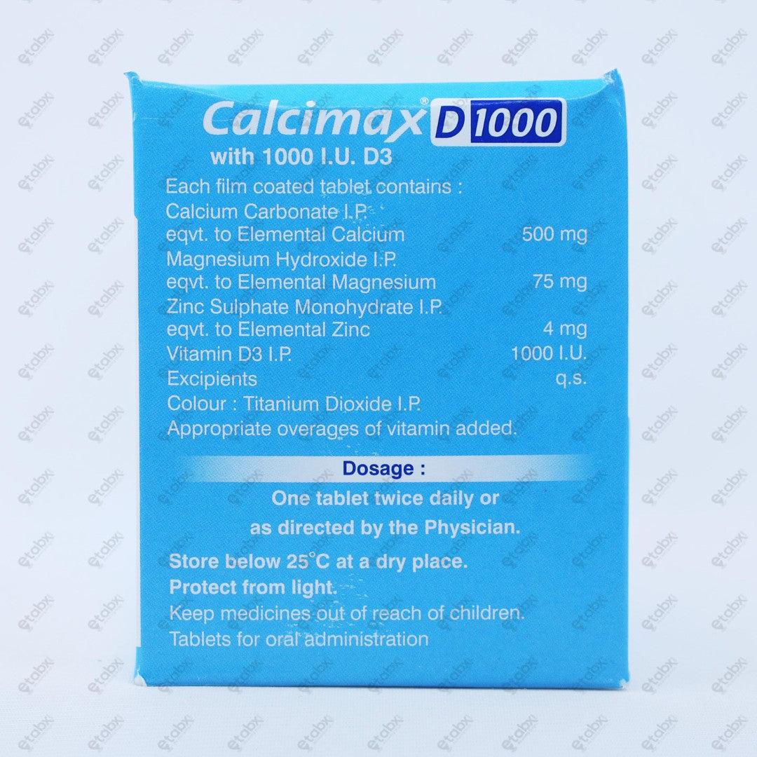 Calcimax D 1000 Tablet 30's