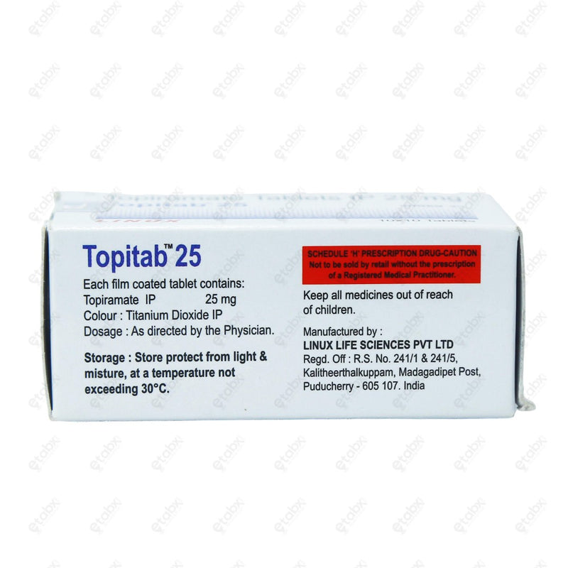 Topitab 25mg Tablet 10's