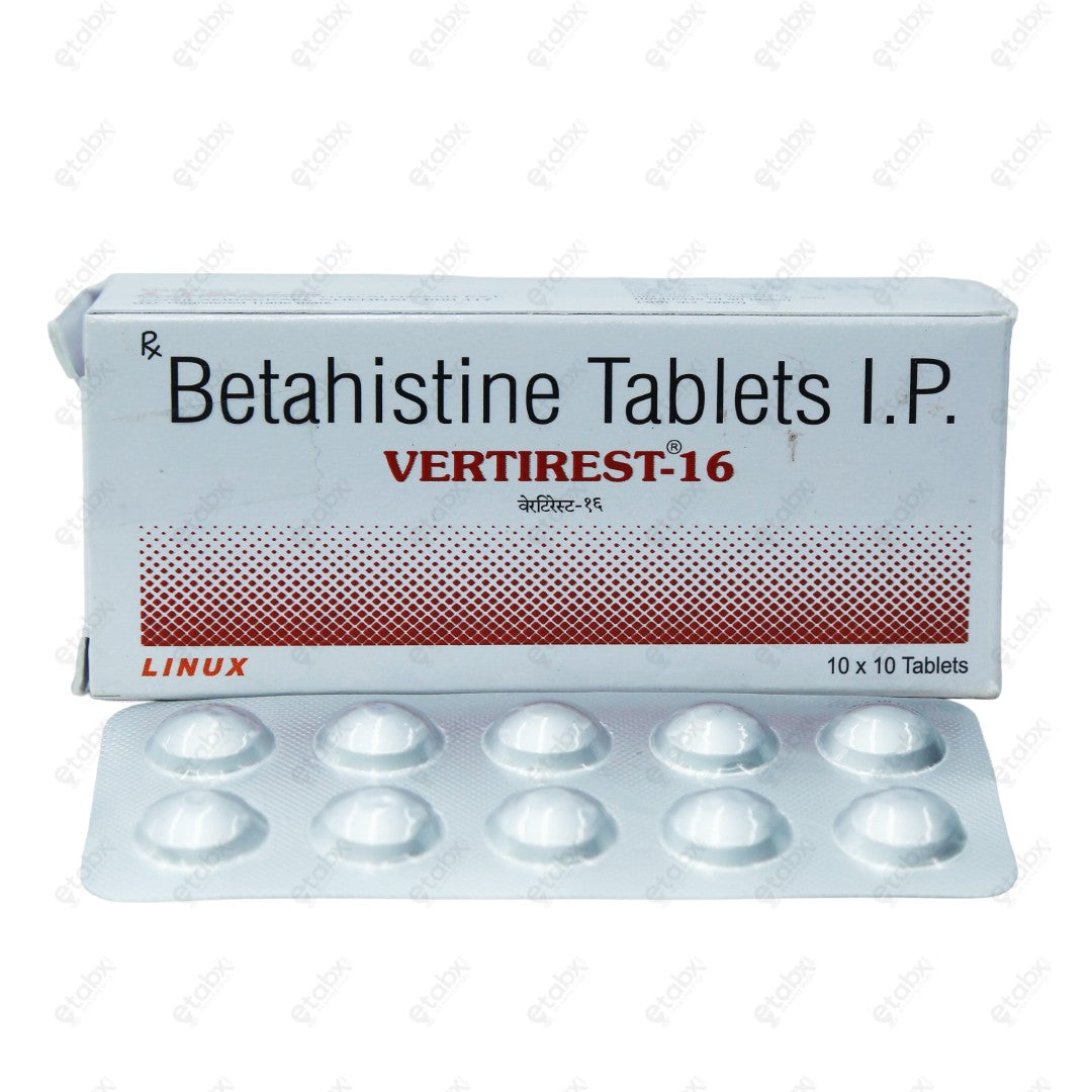 Vertirest 16mg Tablet 10's