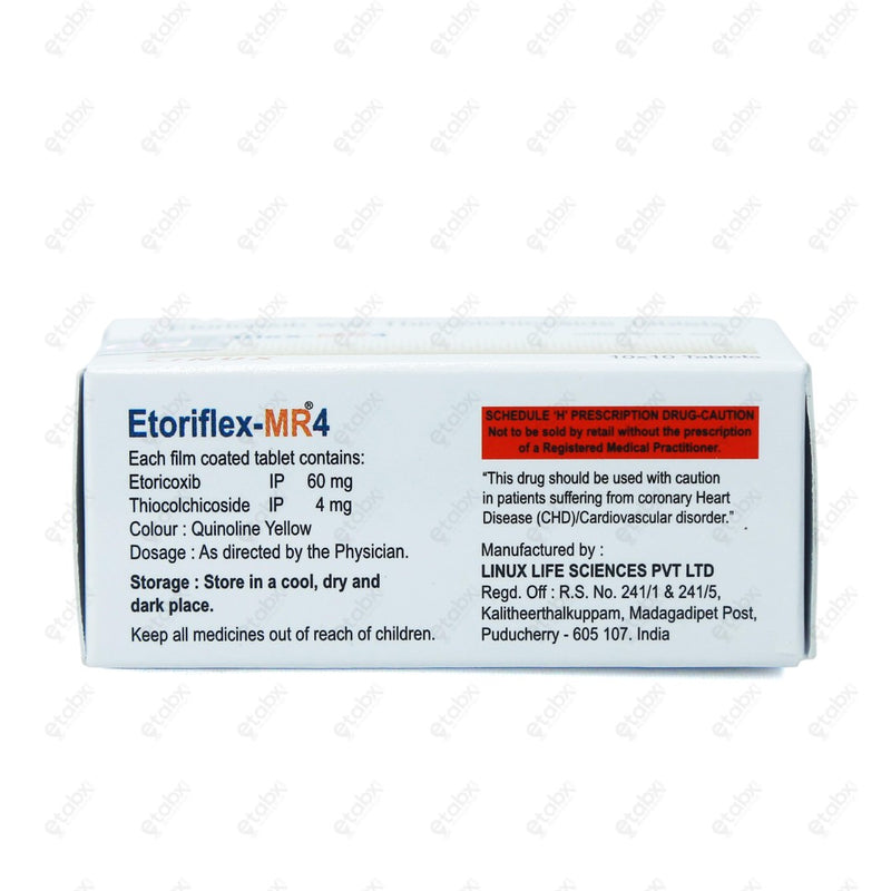 Etoriflex MR 4mg Tablet 10's