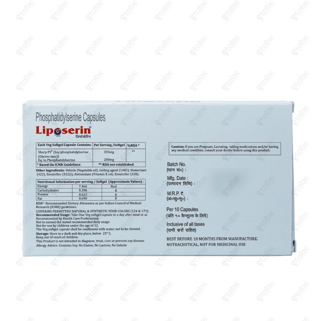 Liposerin Capsule 10's