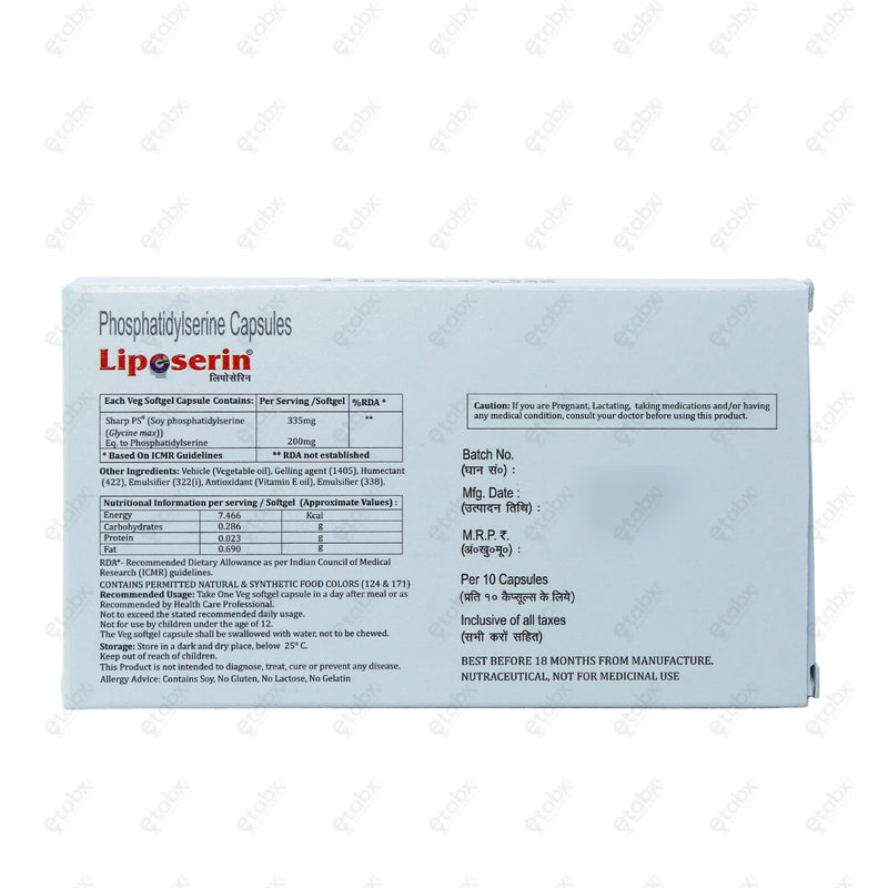Liposerin Capsule 10's