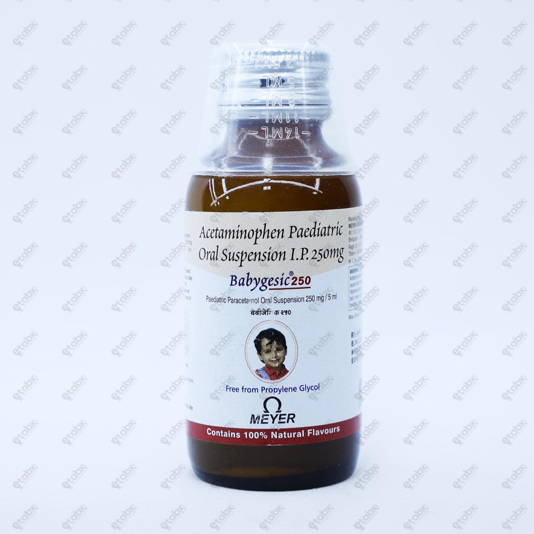 Babygesic 250mg Suspension 60ml