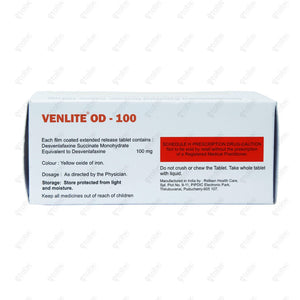Venlite OD 100mg Tablet 10's
