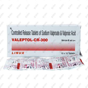 Valeptol CR 300mg Tablets 10's