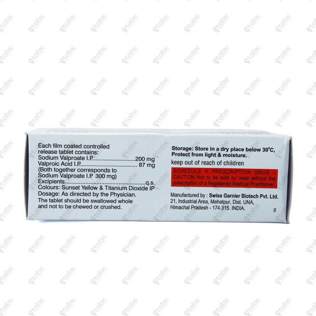 Valeptol CR 300mg Tablets 10's