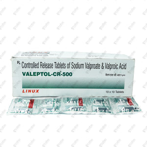 Valeptol CR 500mg Tablets 10's