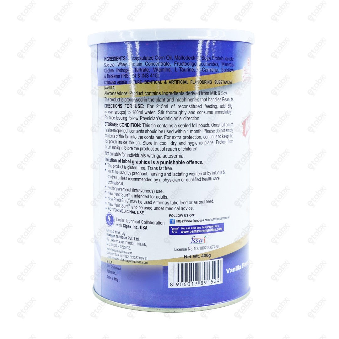 Pentasure Vanilla 400gm