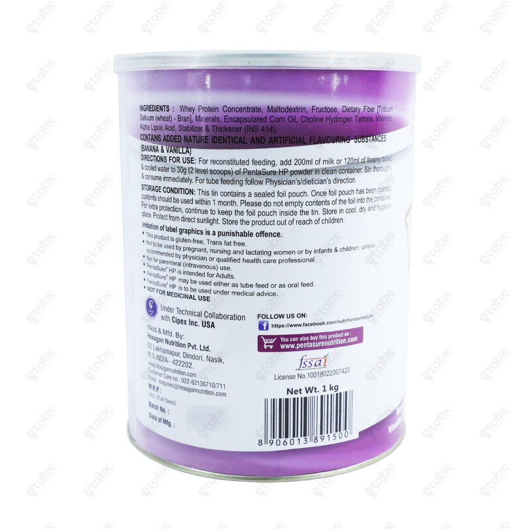Pentasure HP Banana Vanilla 1kg
