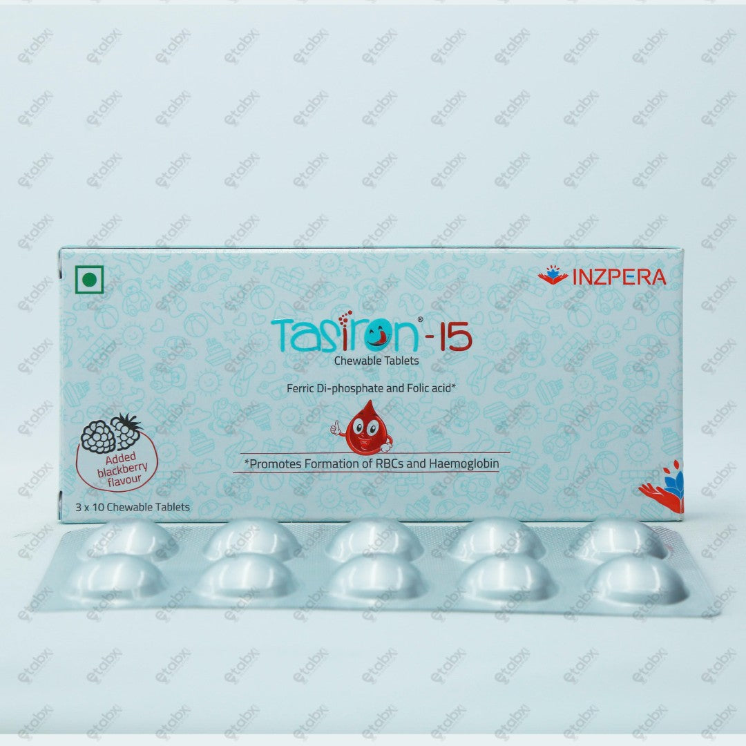 Tasiron 15 Chewable Tablet 10's