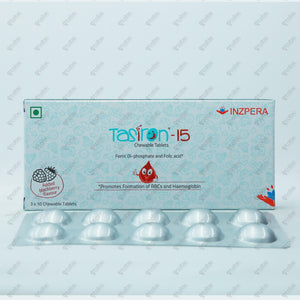 Tasiron 15 Chewable Tablet 10's