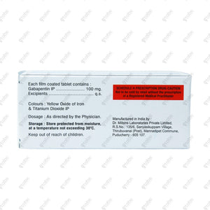 Gabagesic 100mg Tablet 10's