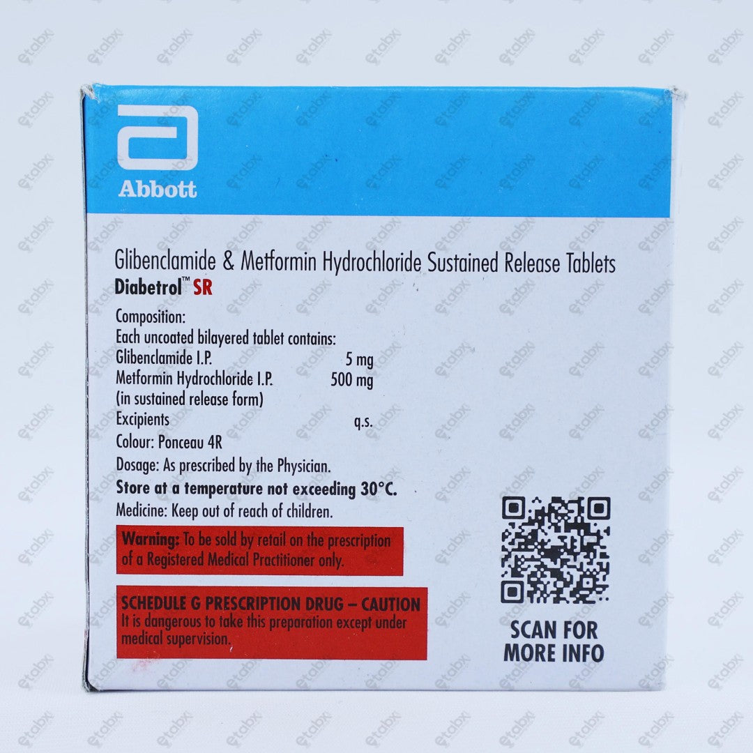 Diabetrol SR Tablets 10's