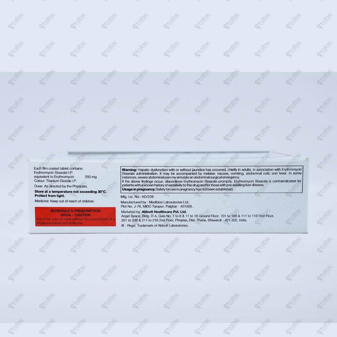 Erythrocin 250mg Tablet 10's