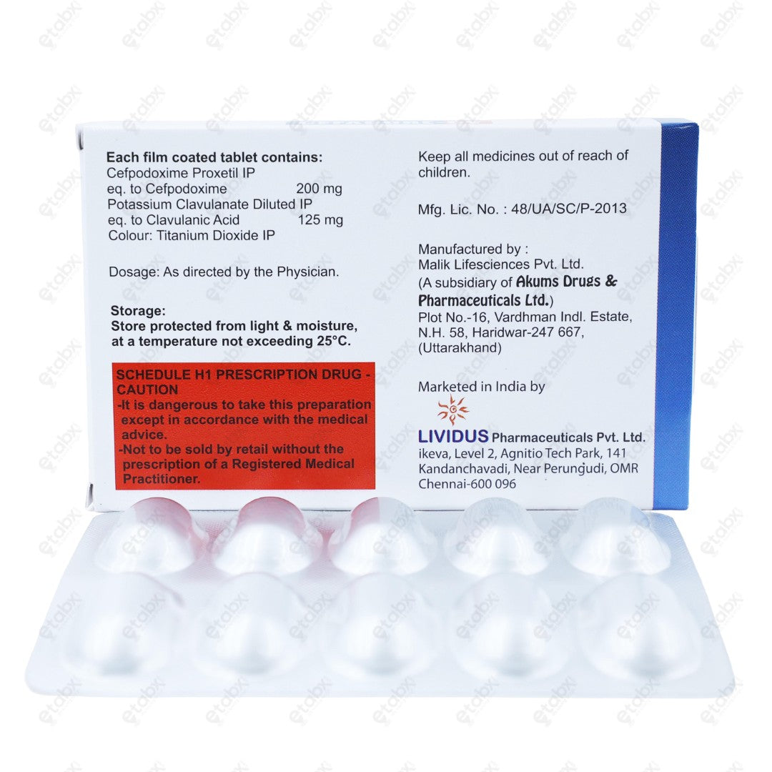 Cefacore CV Tablet 10's