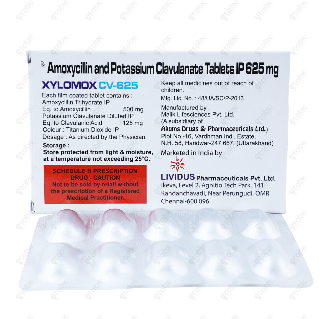 XYLOMOX CV 625mg Tablet 10's