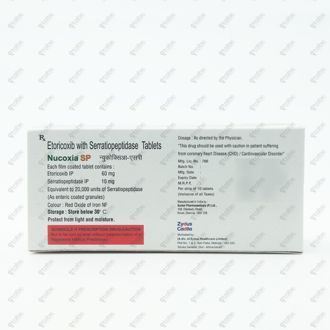 Nucoxia SP Tablet 10's