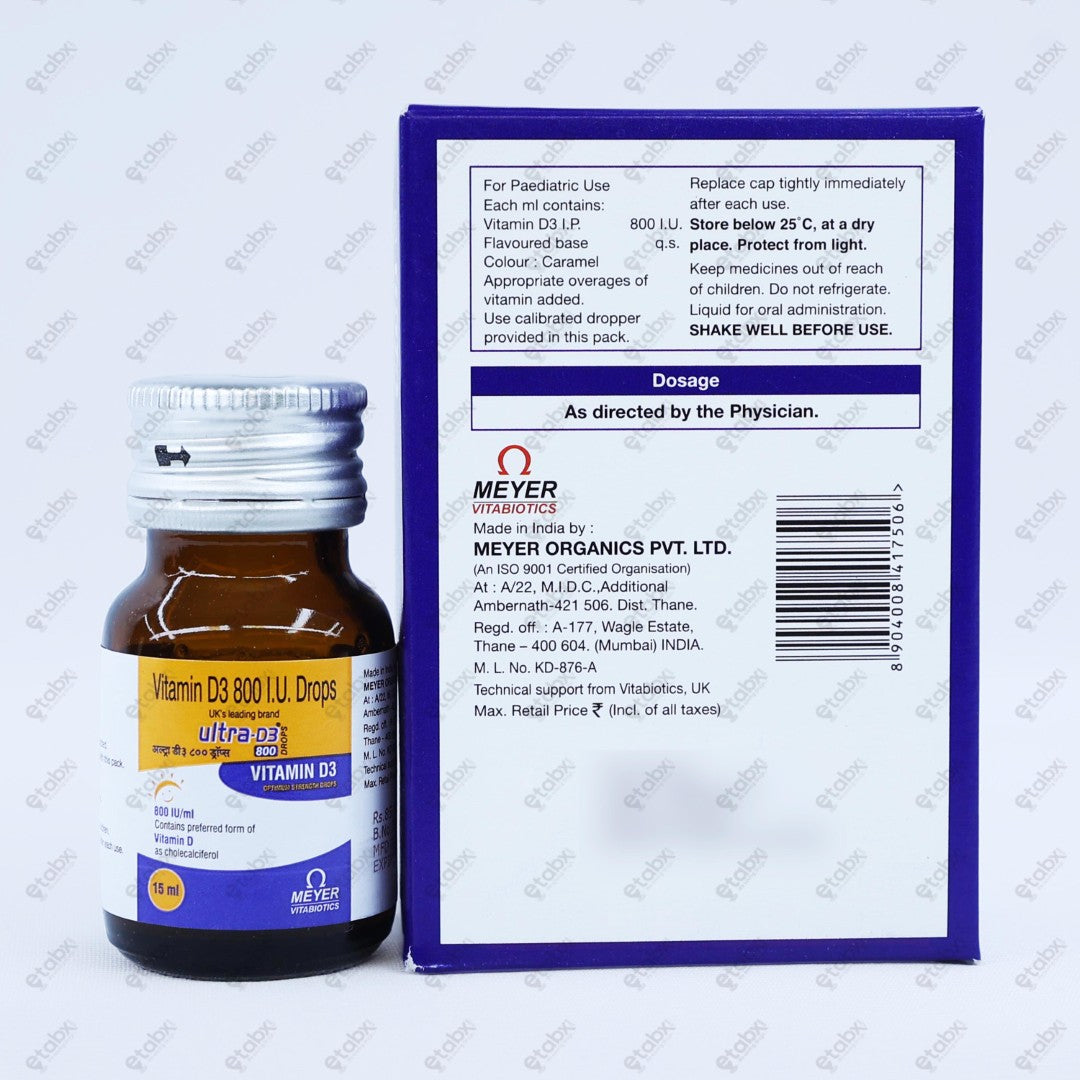 Ultra D3 800 Drops 15ml