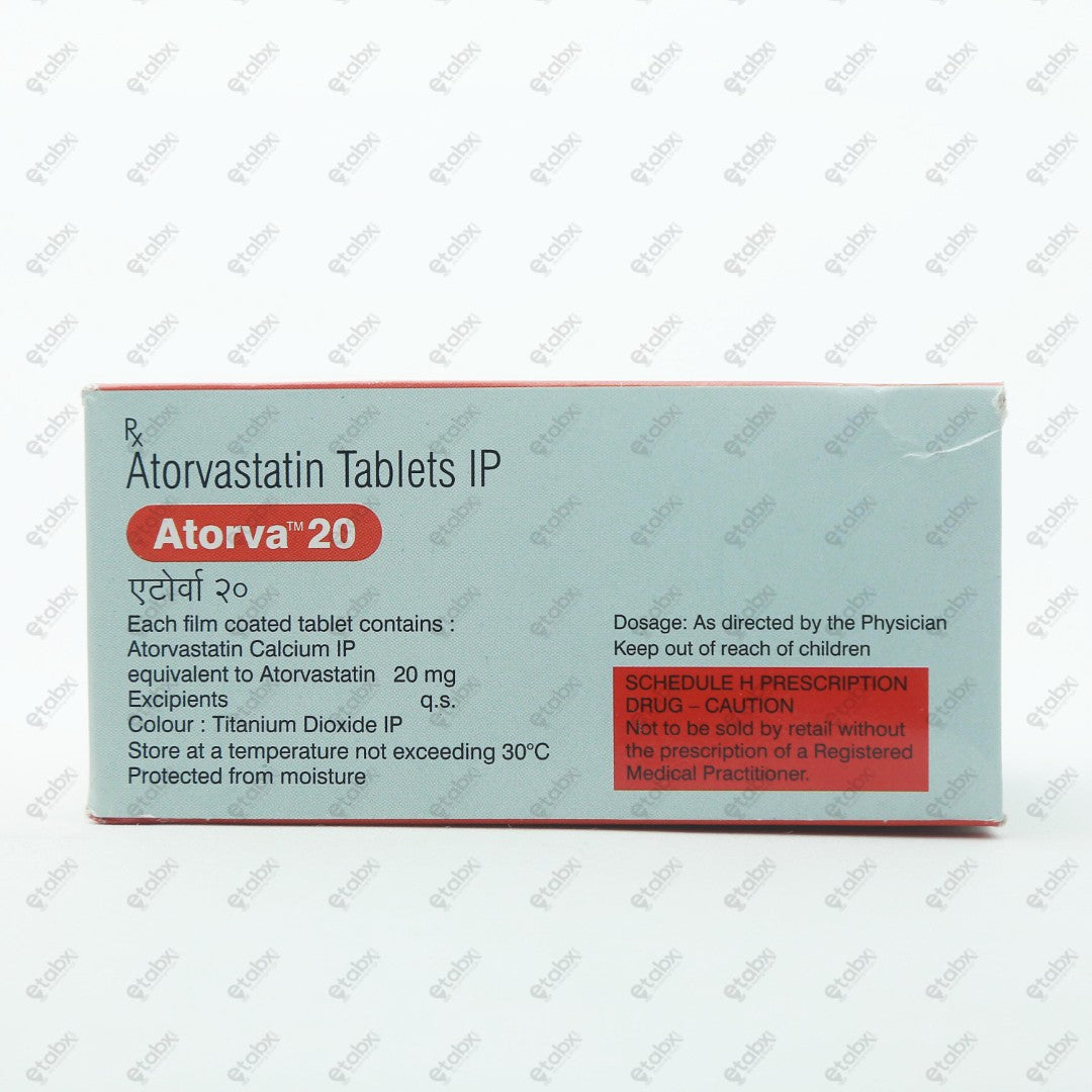 Atorva 20 Tablet 15's