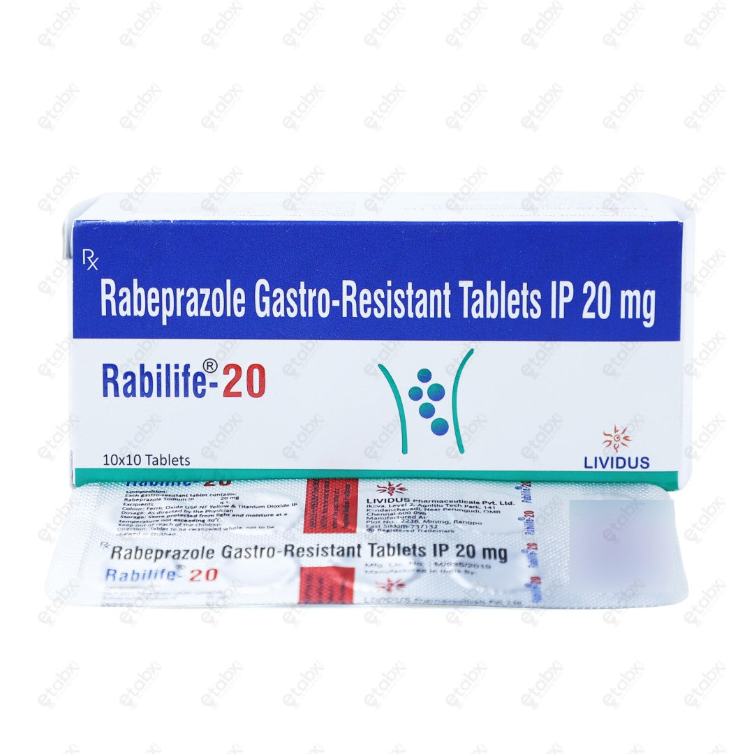 RABILIFE 20mg Tablet 10's