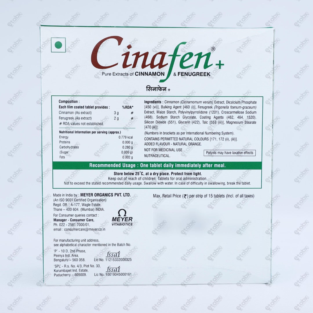 CINAFEN+ 15 Tablets