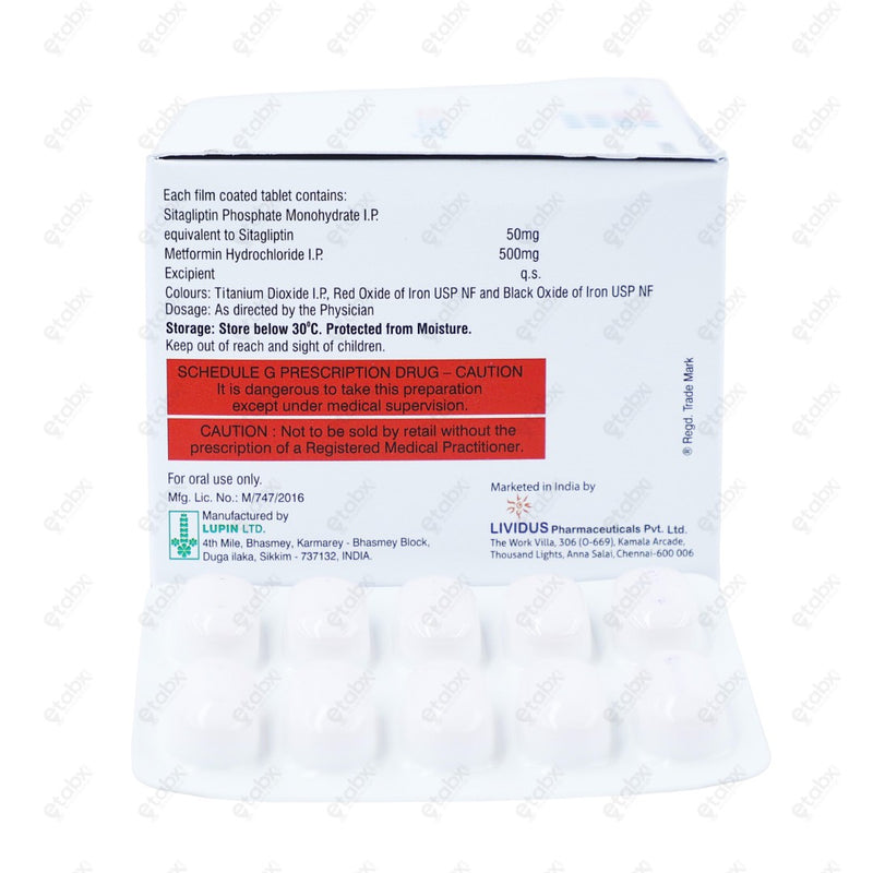 Sitadus 50 M Tablet 10's