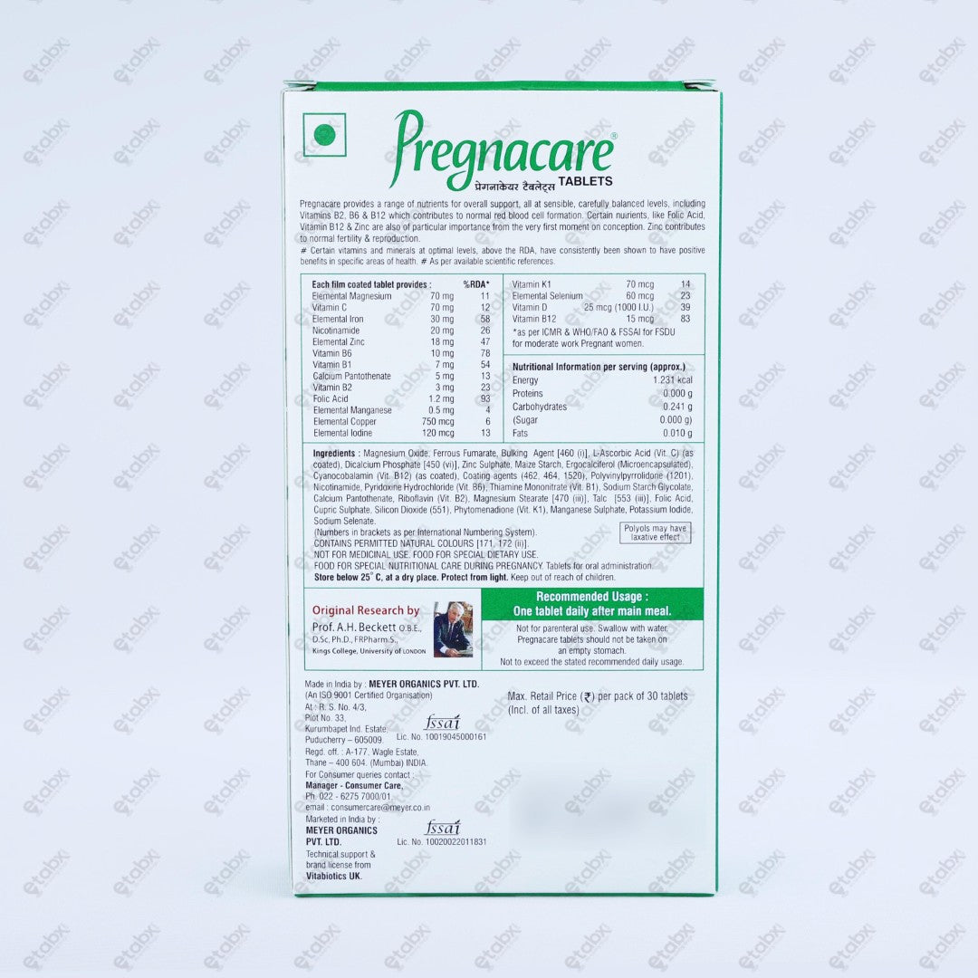 Pregnacare Tablets 30's