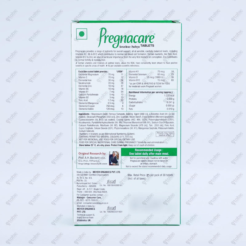 Pregnacare Tablets 30's