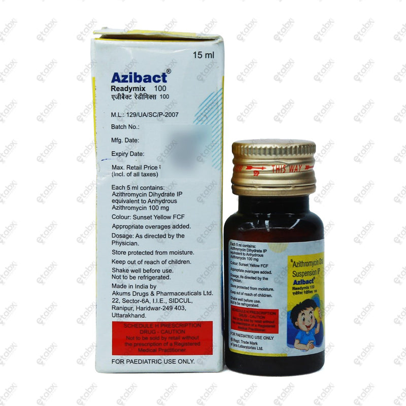 Azibact 100mg Suspension 15ml
