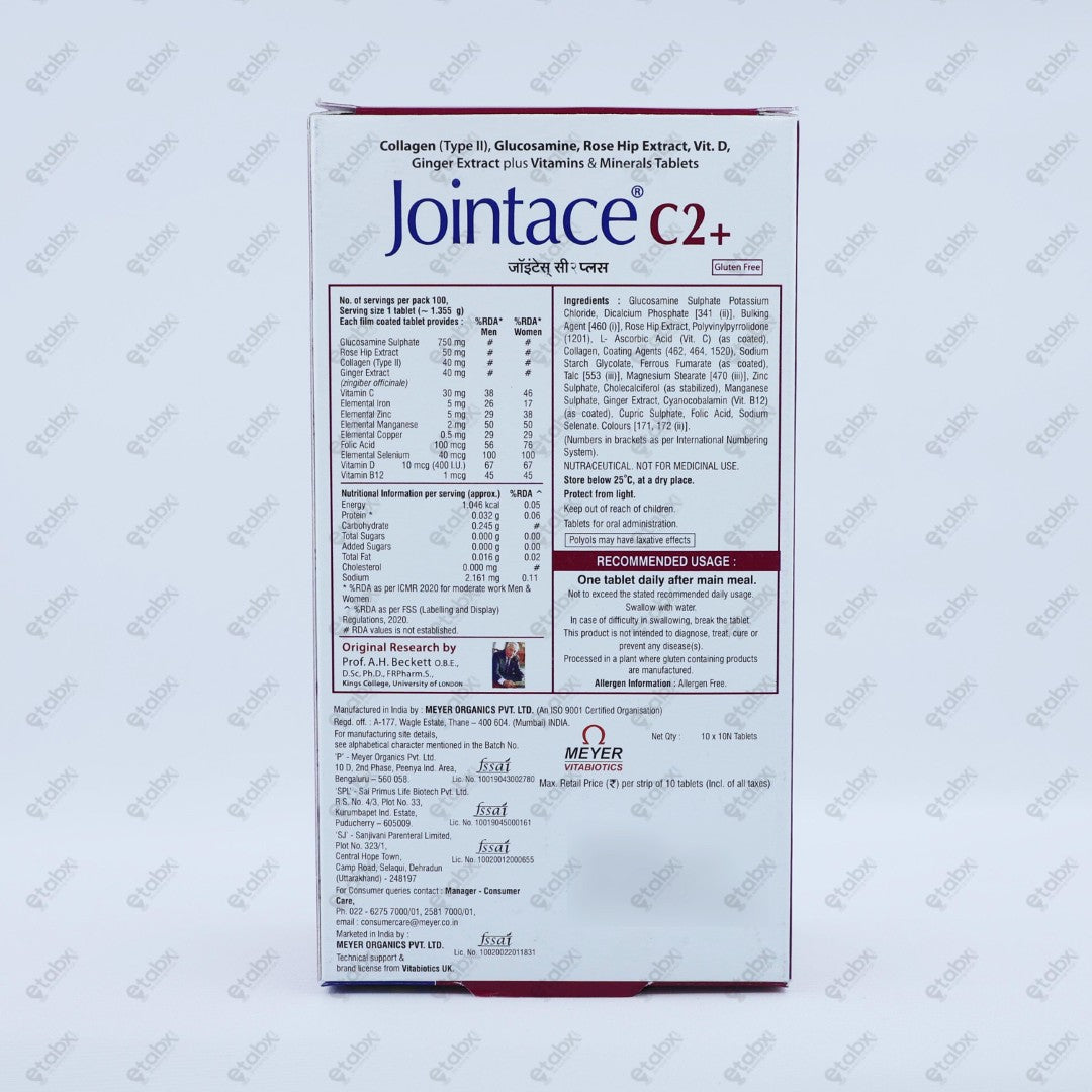 Jointace C2 Plus Tablet 10's