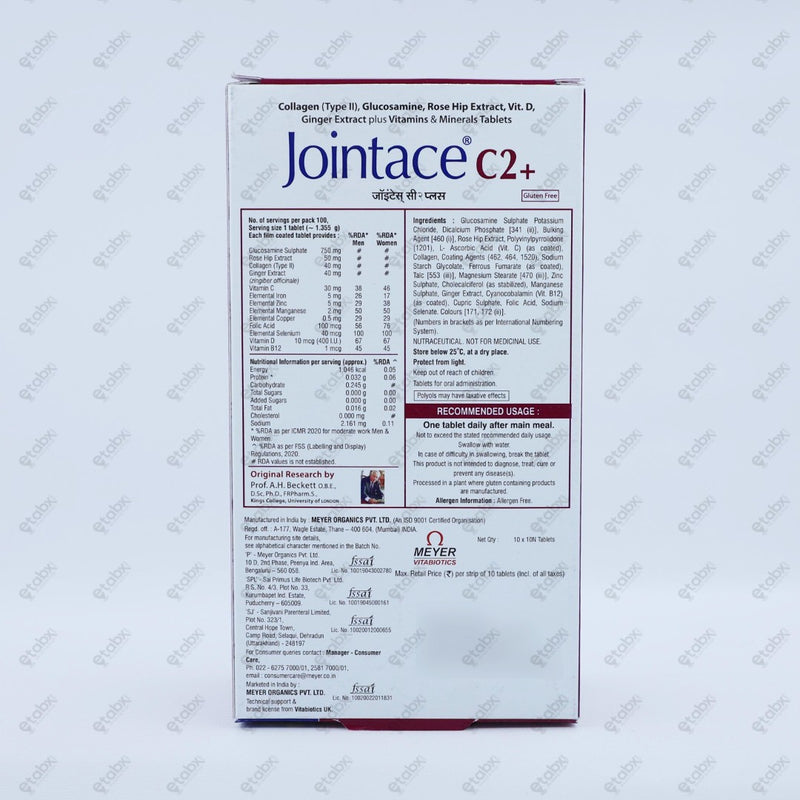 Jointace C2 Plus Tablet 10's