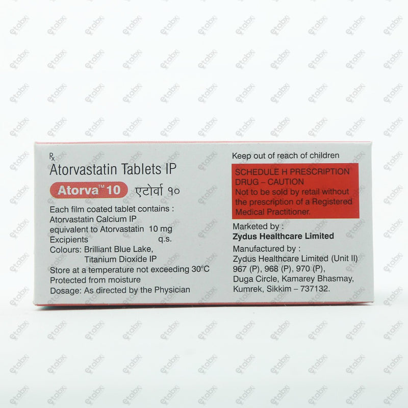 Atorva 10 Tablet 15's