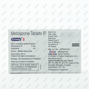 Zytanix 5 Tablet 15's