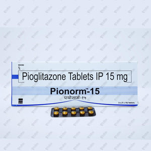 Pionorm 15mg Tablet 10's