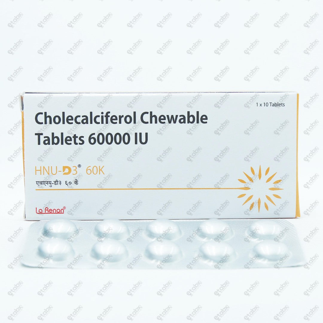 HNU D3 60K Tablets 10's