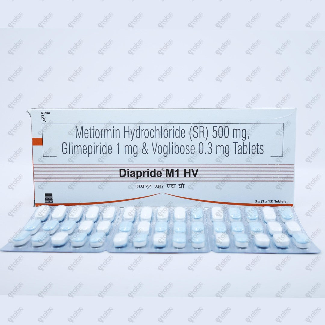 Diapride M1 HV Tablets 15's