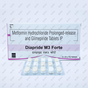 Diapride M3 Forte Tablets 15's