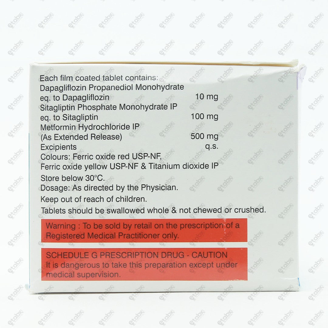 SITAGLYN DM 100/500 Tablets 10's