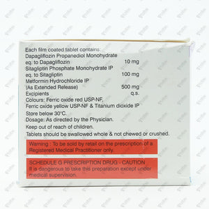 SITAGLYN DM 100/500 Tablets 10's