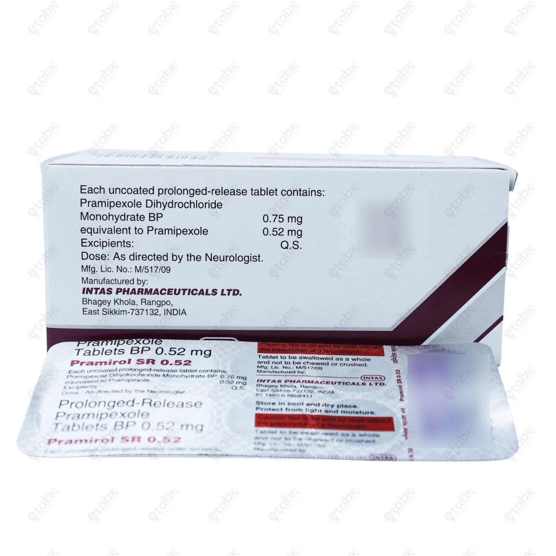 Pramirol SR 0.52mg Tablet 10's