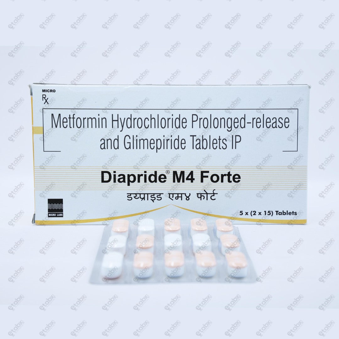 Diapride M4 Forte Tablets 15's