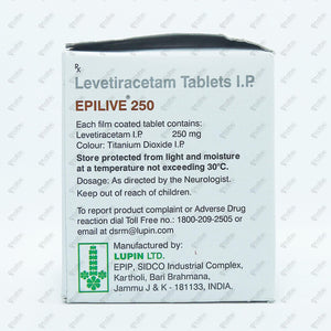 Epilive 250mg Tablet 15's