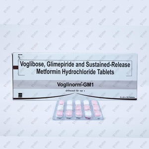Voglinorm GM 1 Tablets 15's