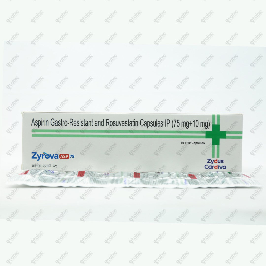 Zyrova ASP 75 Capsules 10's
