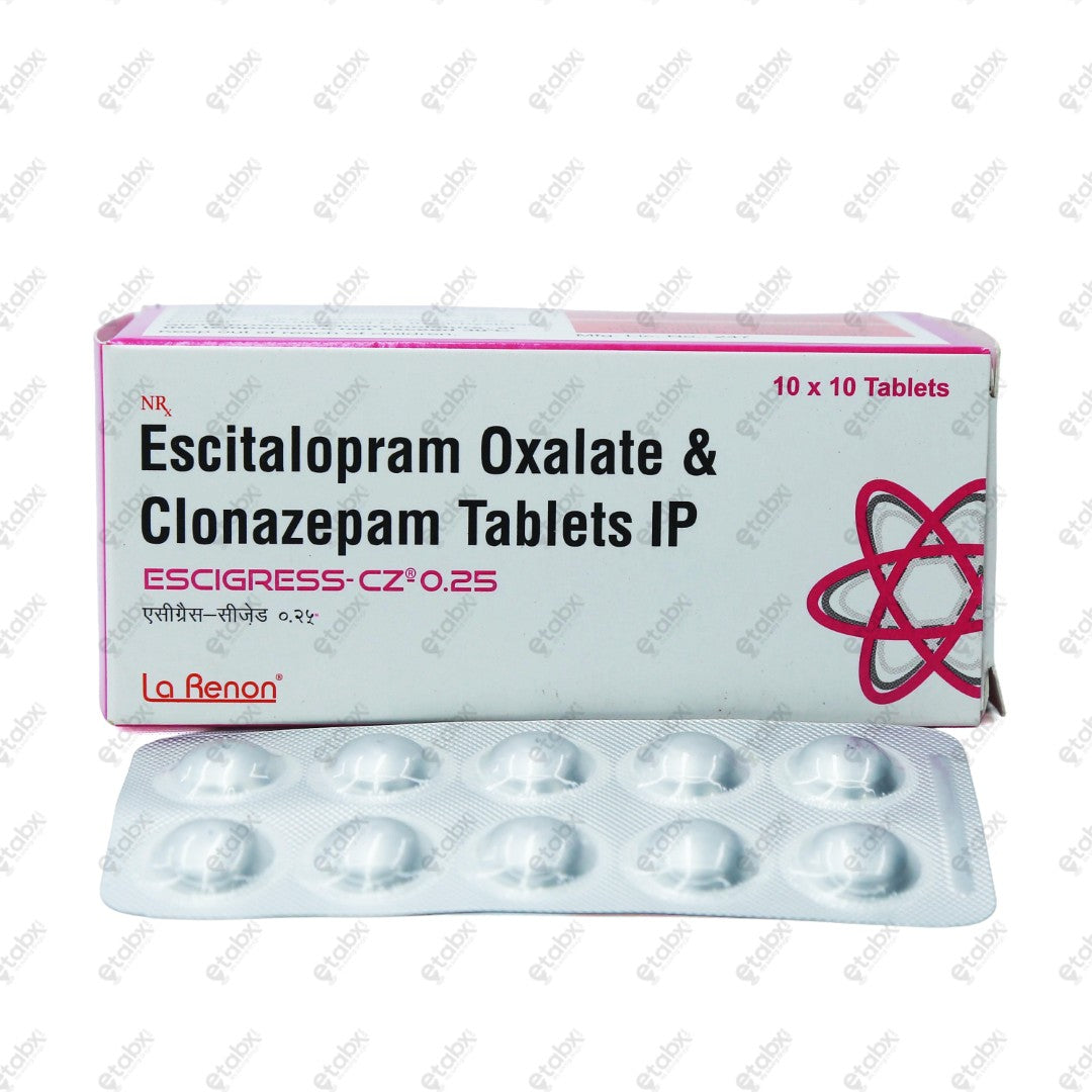 ESCIGRESS CZ 0.25 Tablets 10'S