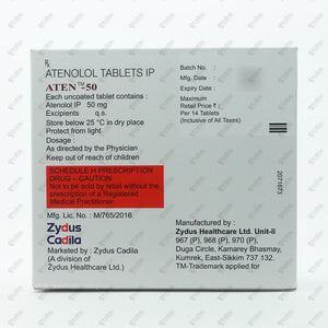 Aten-50 Tablet 14's