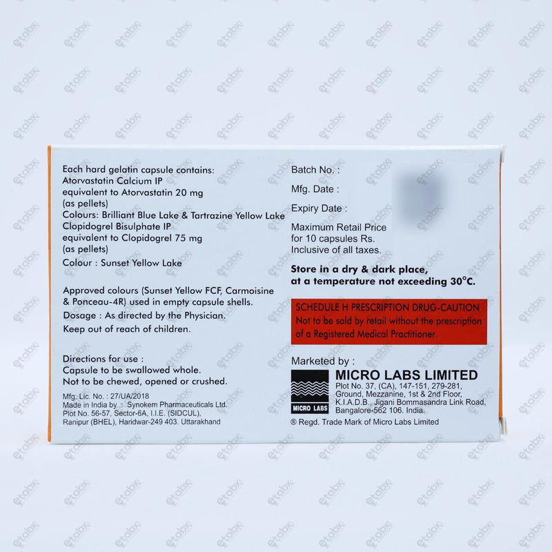 Avas CV 20mg Tablet 10's