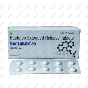 Bacloren 20mg Tablets 10's
