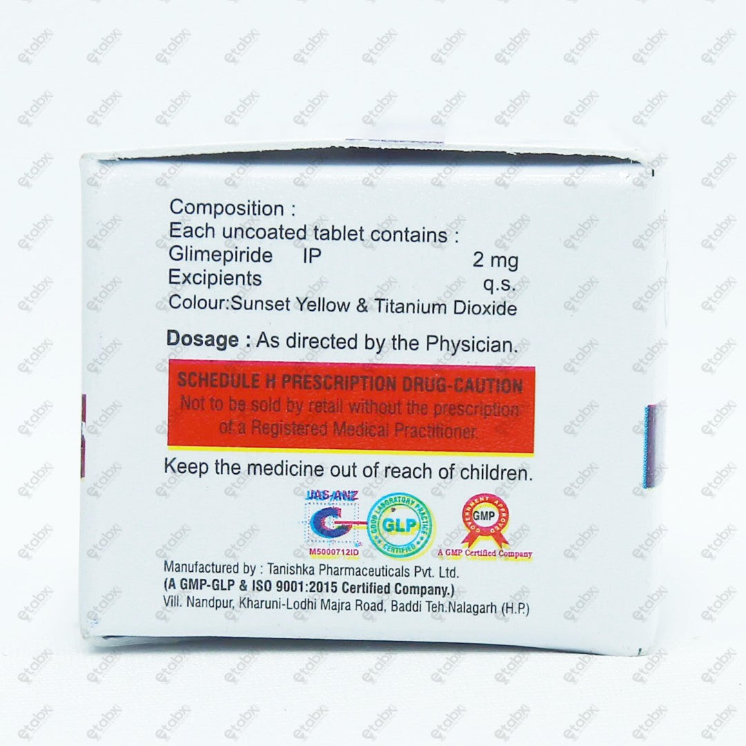 Vasoglim 2 Tablets 10's