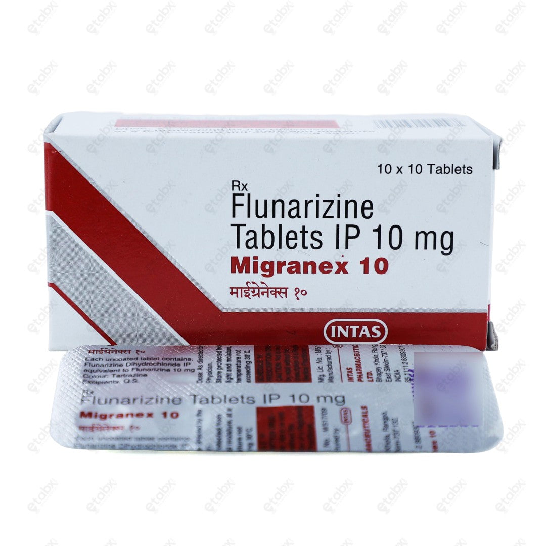 Migranex 10mg Tablets 10'S